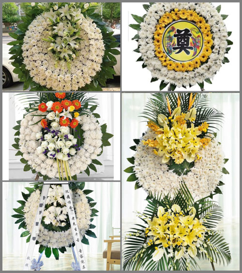 湖北武汉市新洲区邾城街道易窑村花圈速递